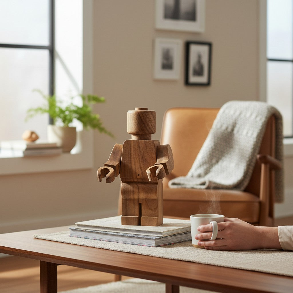 Robot Articulado de Madera â€“ 40 cm