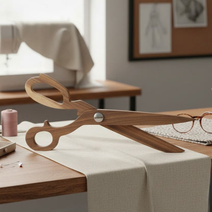 Tijeras de Madera â€“ Figura Decorativa 16 cm