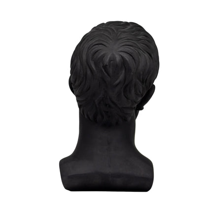 Busto con Chicle Negro + Madera Figura Decorativa Moderna 34 cm