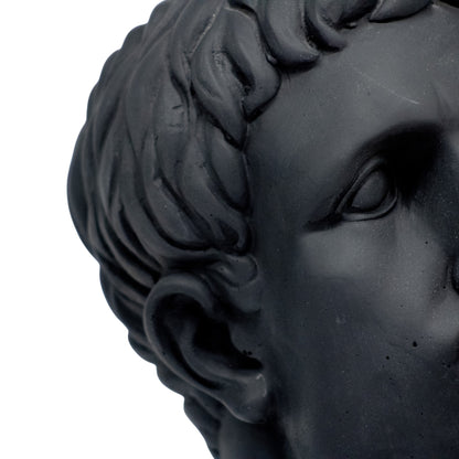 Busto con Chicle Negro + Madera Figura Decorativa Moderna 34 cm