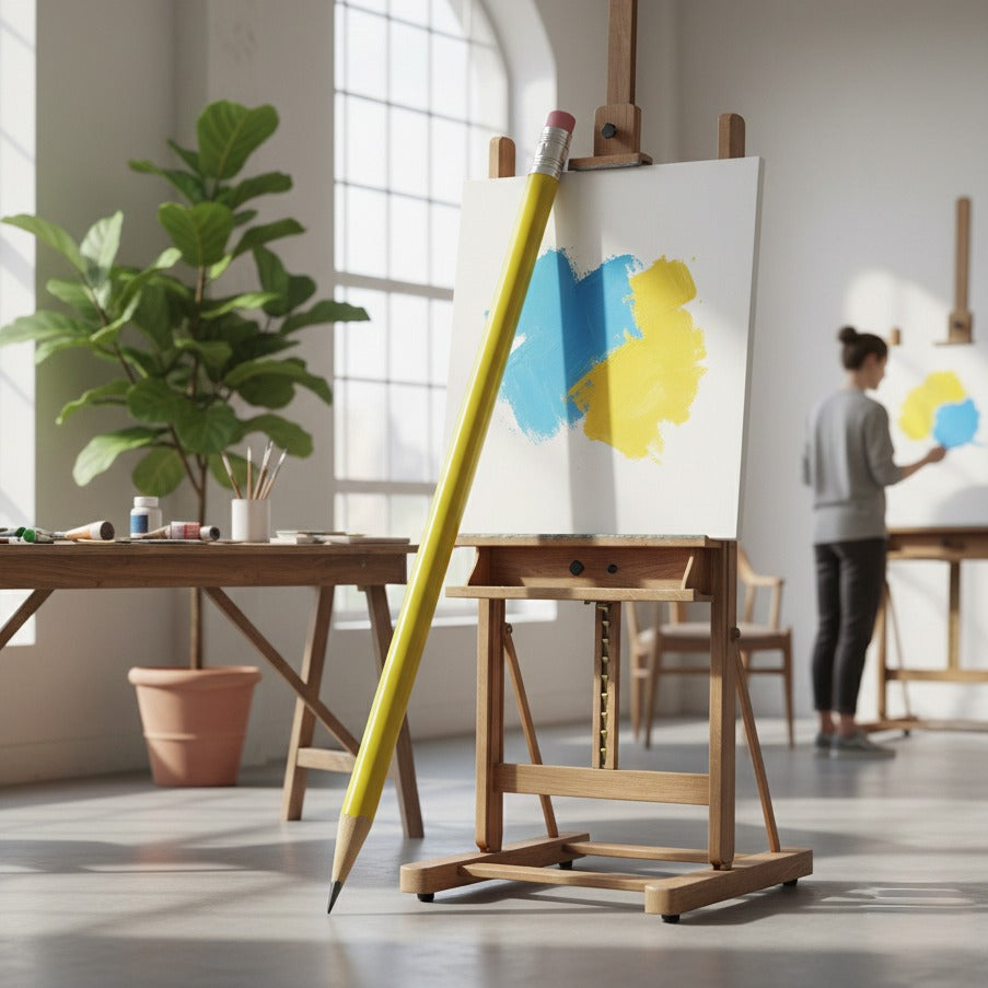 LÃ¡piz Gigante Decorativo Color LimÃ³n â€“ 180 cm