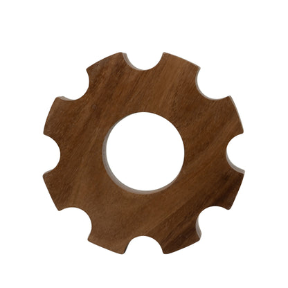 Engrane Decorativo de Madera â€“ 18 cm