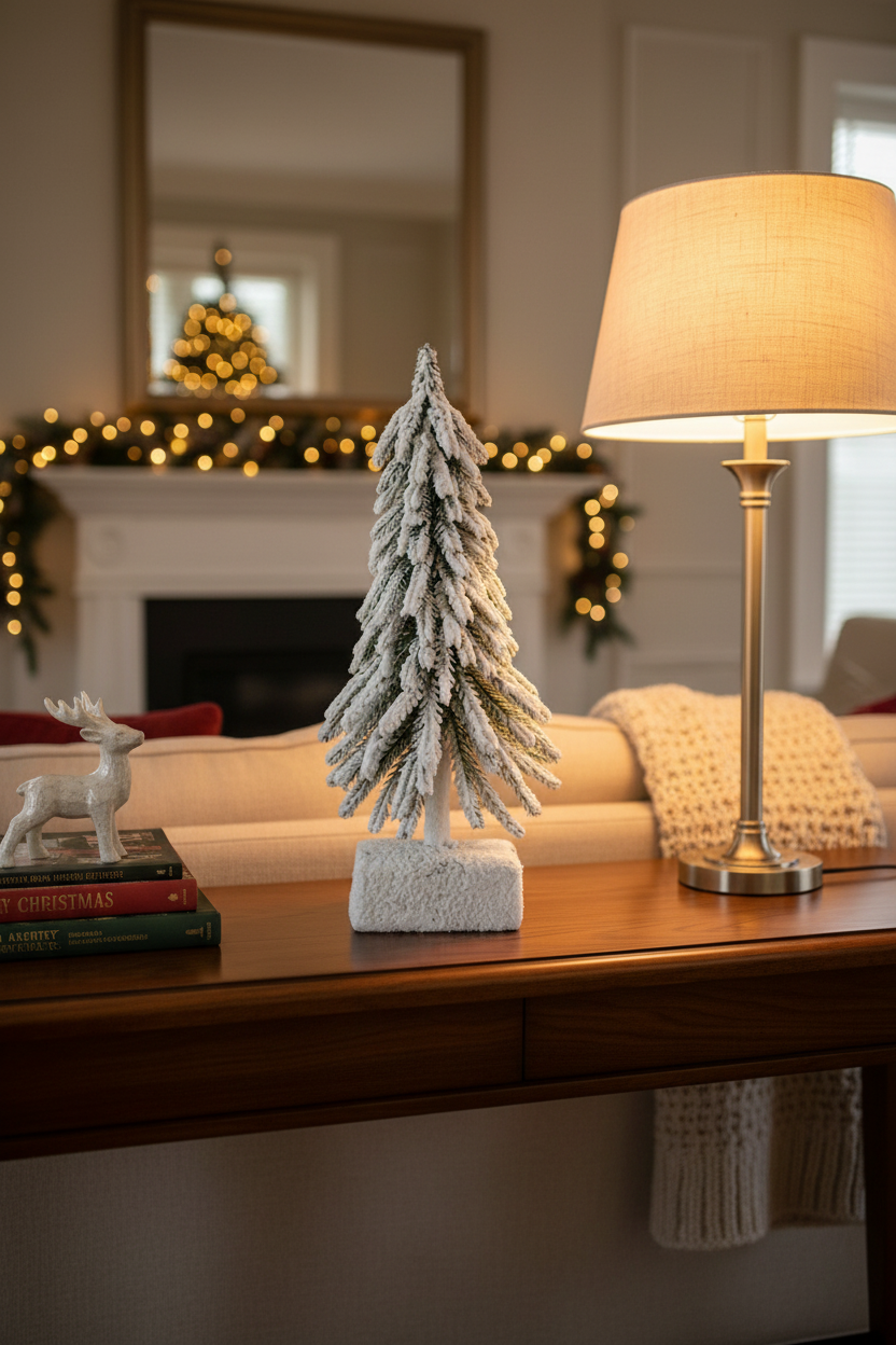 Arbol Mini Navidad Nevado
